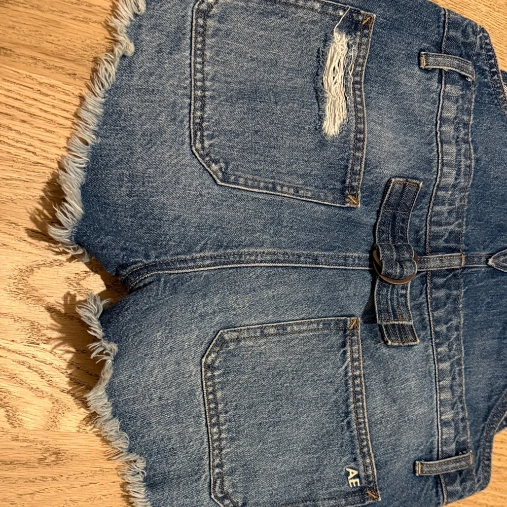 American Eagle Outfitters Denim Overall Shorts - Picture 6 of 6